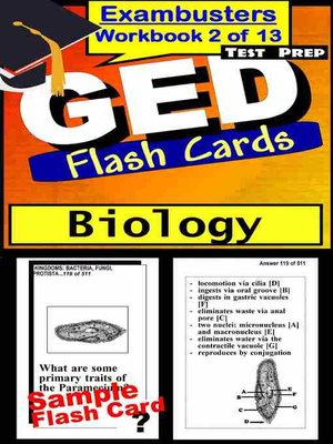 GED Test Biology—Exambusters Flashcards—Workbook 2 of 13 - ebook